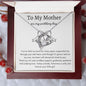 To My Mother on My Wedding Day - Forever Love Necklace