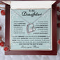 To My Daughter Love Mom - Forever Love Necklace