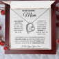 To My Caring Mom Love Your Son - Forever Love Necklace
