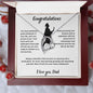Congratulations on your graduation! Love Dad - Forever Love Necklace