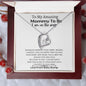 To My Amazing Mommy To Be- Forever Love Necklace