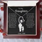 To My Daughter Love Dad - Forever Love Necklace