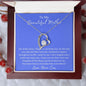 To My Beautiful Loving Mother - Forever Love Necklace