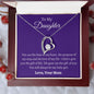 To My Daughter Love Mom - Forever Love Necklace
