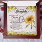 To My Daughter Love Mom - Forever Love Necklace