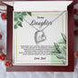 To My Daughter Forever Love Necklace Love Dad