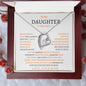 To My Daughter Love Mom - Forever Love Necklace