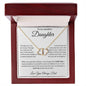 To my Beautiful Daughter Love Dad- Everlasting Love Necklace