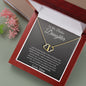 To My Badass Daughter Love Mom - Everlasting Love Necklace