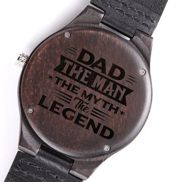 To My Dad - Engraved Wooden Watch