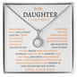 To My Daughter Love Dad - Eternal Hope Necklace