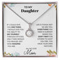 To My Daughter Love Mom - Eternal Hope Necklace