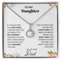 To My Daughter Love Dad - Eternal Hope Necklace