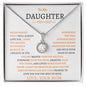 To My Daughter Love Mom - Eternal Hope Necklace
