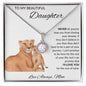 To My Beautiful Daughter Love Mom - Eternal Hope Necklace