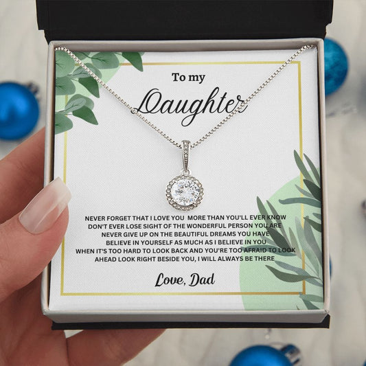 To My Daughter Eternal Hope Necklace - Love Dad