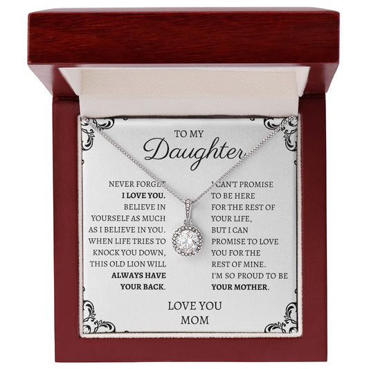 To My Daughter Love Mom - Eternal Hope Necklace