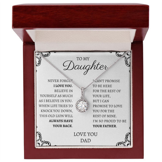To My Daughter Love Dad - Eternal Hope Necklace