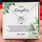To My Daughter Lucky in Love Necklace - Love Dad