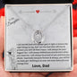To My Daughter Love Dad - Lucky in Love Necklace