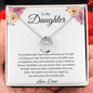 To My Daughter Love Dad - Lucky in Love Necklace
