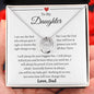 To My Daughter Love Dad- Lucky in Love Necklace