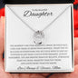 To My Daughter Love Mom - Lucky in Love Necklace