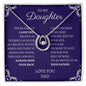 To My Daughter Love Dad - Lucky in Love Necklace