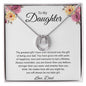 To My Daughter Love Dad - Lucky in Love Necklace