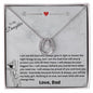 To My Daughter Love Dad - Lucky in Love Necklace