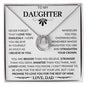 To My Daughter Love Dad - Lucky In Love Necklace
