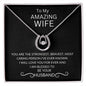 To My Amazing wife - Lucky in Love Necklace