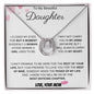 To My Beautiful Daughter Love Mom- Lucky in Love Necklace