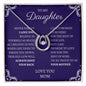 To My Daughter Love Mom - Lucky in Love Necklace