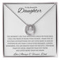 To My Beautiful Daughter Love Dad - Lucky in Love Necklace