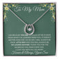 To My Mom Love Son - Lucky in Love Necklace