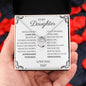 To My Daughter Love Dad- Lucky in Love Necklace