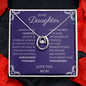 To My Daughter Love Mom - Lucky in Love Necklace
