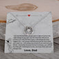 To My Daughter Love Dad - Lucky in Love Necklace