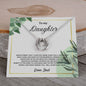 To My Daughter Lucky in Love Necklace - Love Dad