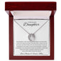 To My Daughter Love Mom - Lucky in Love Necklace