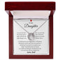 To My Daughter Love Dad- Lucky in Love Necklace
