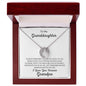 To My Granddaughter Love Grandpa - Lucky in Love Necklace