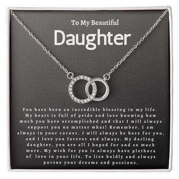 To My Beautiful Daughter - Perfect Pair Necklace