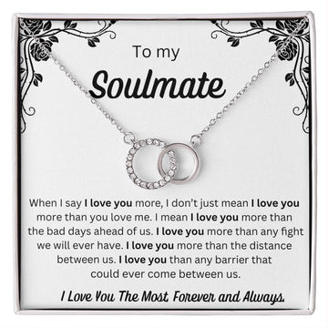 To My Soulmate - Perfect Pair Necklace