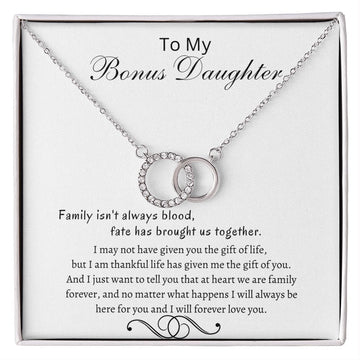 To My Bonus Daughter - Perfect Pair Necklace