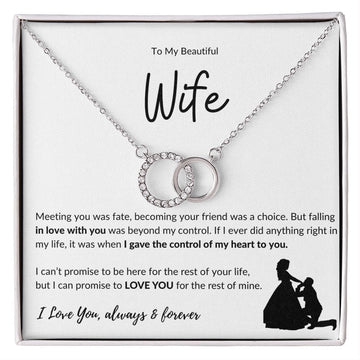 To My Beautiful Wife - Perfect Pair Necklace