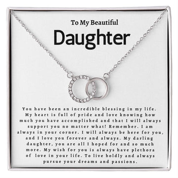 To My Beautiful Daughter - Perfect Pair Necklace