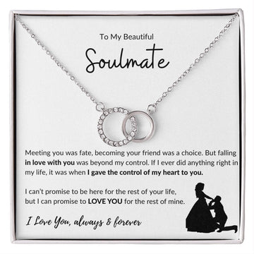 To My Beautiful Soulmate - Perfect Pair Necklace