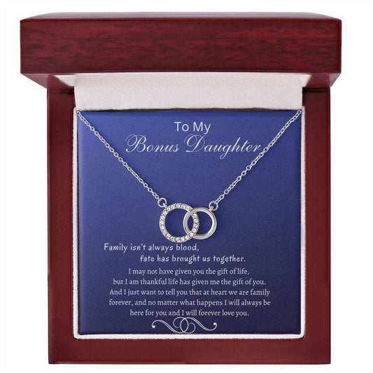 To My Bonus Daughter - Perfect Pair Necklace